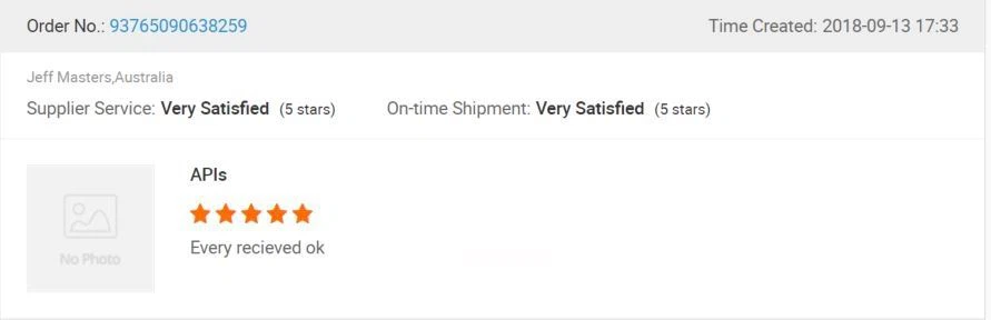 Customer Comments